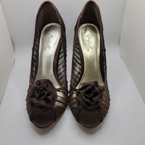 Quipd - Size 7.5 - Brown Chiffon
